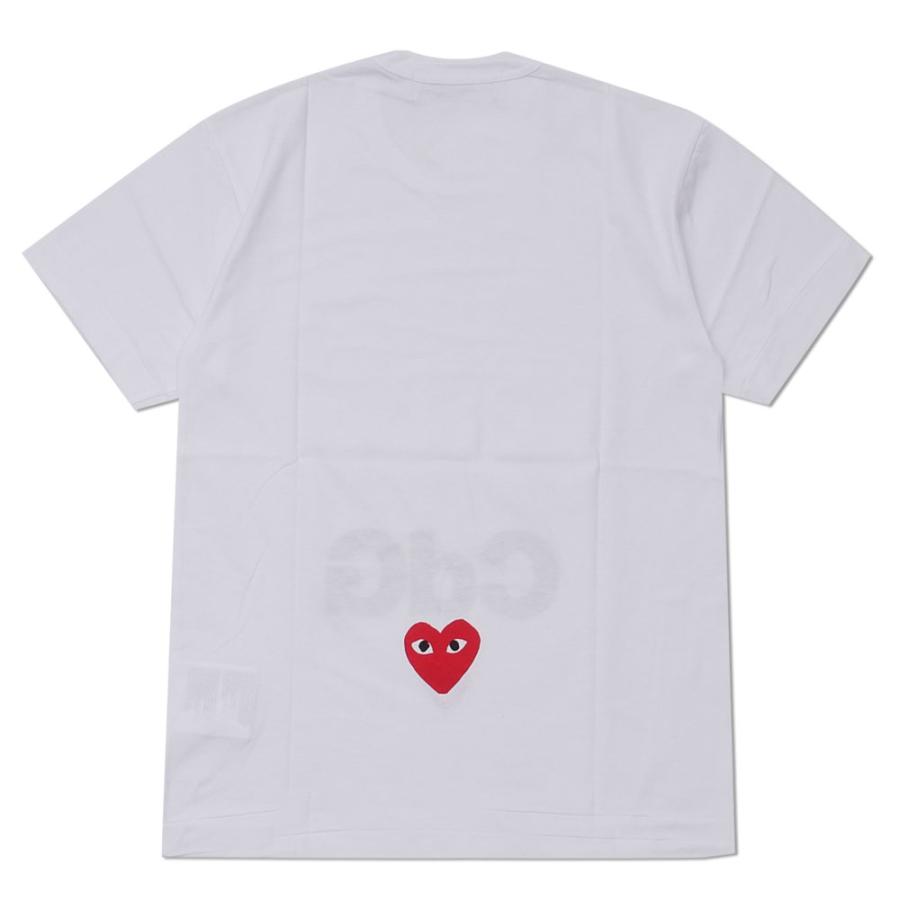 新品 プレイ コムデギャルソン PLAY COMME des GARCONS x シーディージー CDG MENS Cdg x Play T-Shirt Tシャツ WHITE ホワイト 白 200008600030 半袖Tシャツ｜cliffedge｜03