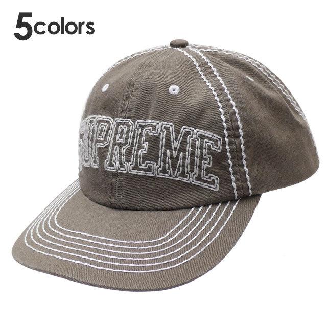 帽子 Supreme Big Stitch 6-Panel Cap Supreme 新品 シュプリーム SUPREME Big Stitch 6-Panel 6パネル