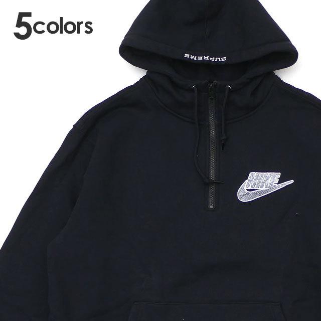 NIKE 新品 ナイキ x シュプリーム SUPREME Half Zip Hooded Sweatshirt 