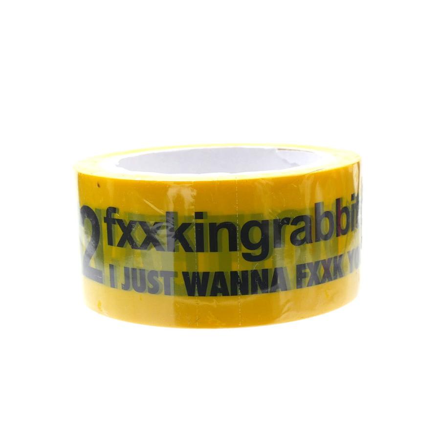 クリーニング済♡HERMES ノースリーブ イエロー サイズ38 FR2 新品 エフアールツー #FR2 CAUTION Packing Tape テープ