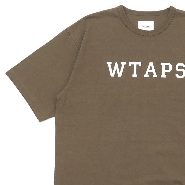 WTAPS 新品 ダブルタップス COLLEGE SS TEE Tシャツ OD オリーブ