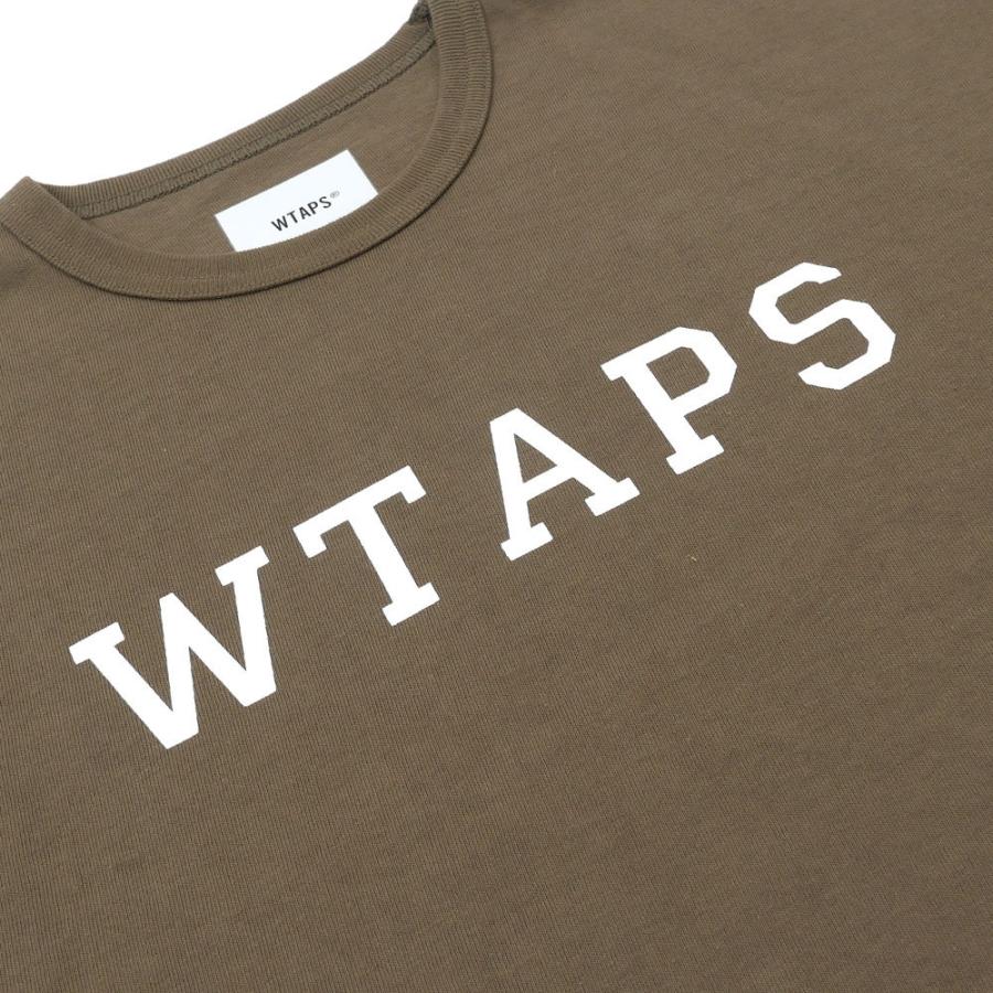 ダブルタップス wtaps 半袖Tシャツ トーナルロゴcollege オリーブ WTAPS 新品 ダブルタップス COLLEGE SS TEE Tシャツ OD オリーブ