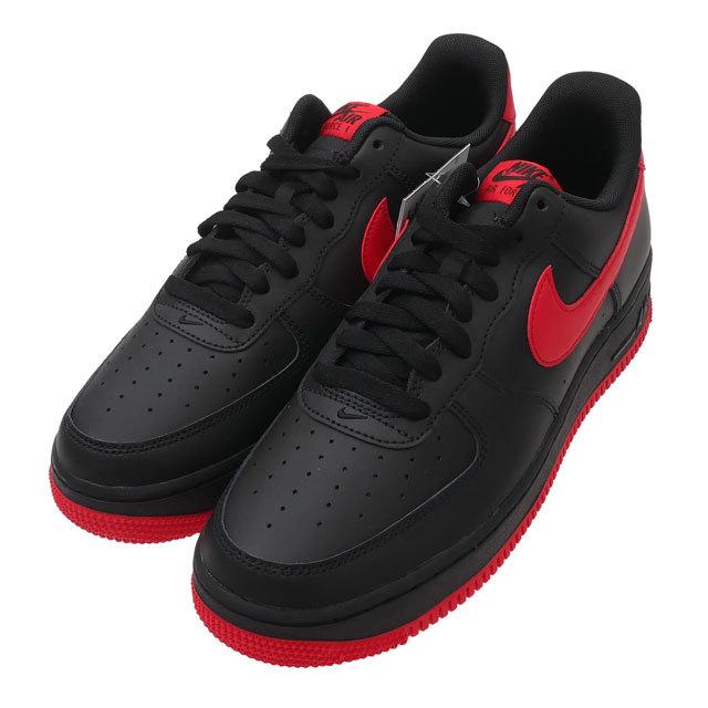 NIKE 新品 ナイキ AIR FORCE 1 07 エアフォース1 BLACK/UNIVERSITY RED 