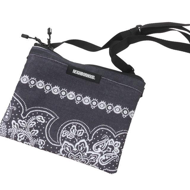 NEIGHBORHOOD 新品 ネイバーフッド BANDANA CHOPPED SACOCHE/E NEIGHBORHOOD 新品 ネイバーフッド BANDANA CHOPPED SACOCHE/E