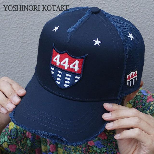 ヨシノリ コタケ メッシュ キャップ ネイビー ワッペン ゴルフ