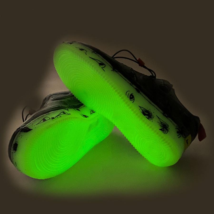 新品エアフォース1限定ハロウィーン GLOW IN THE DARK蓄光25cm