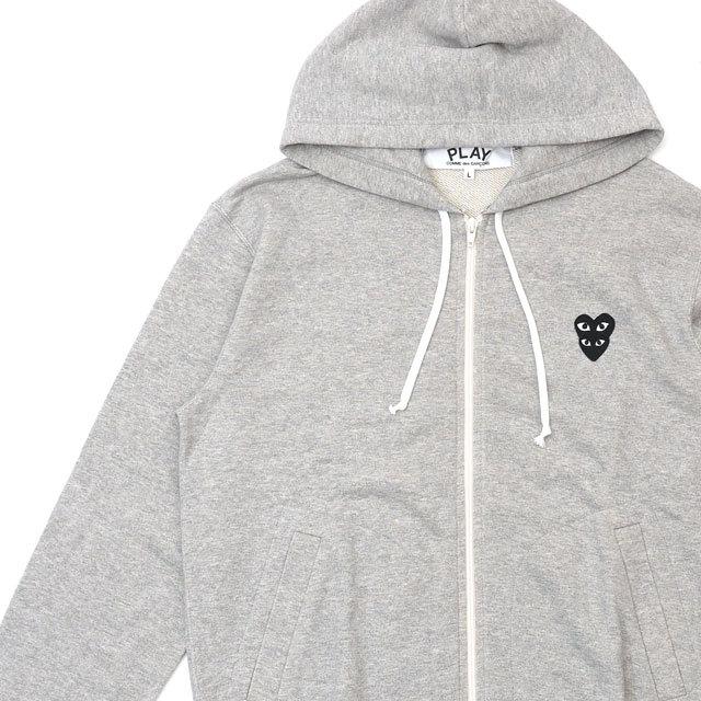COMME des GARÇONS PLAY グレー パーカー