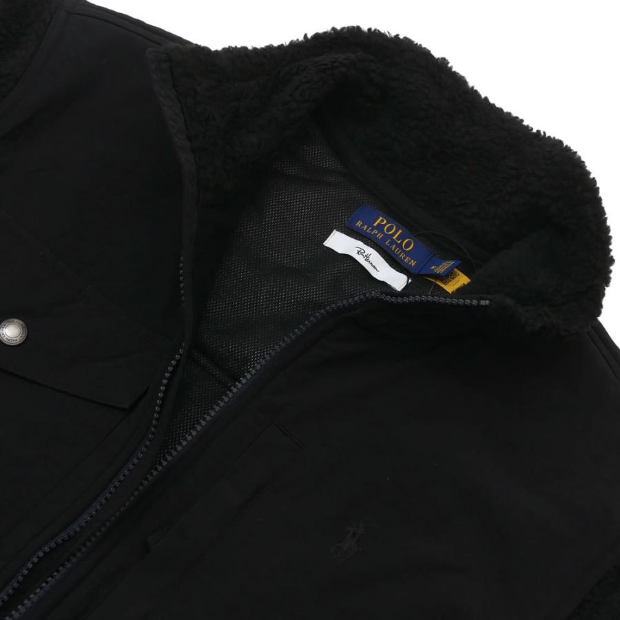 【ラルフローレン×ロンハーマン別注】ハイブリッドフリースジャケット黒 ラルフローレン×ロンハーマン別注】ハイブリッドフリースジャケット黒