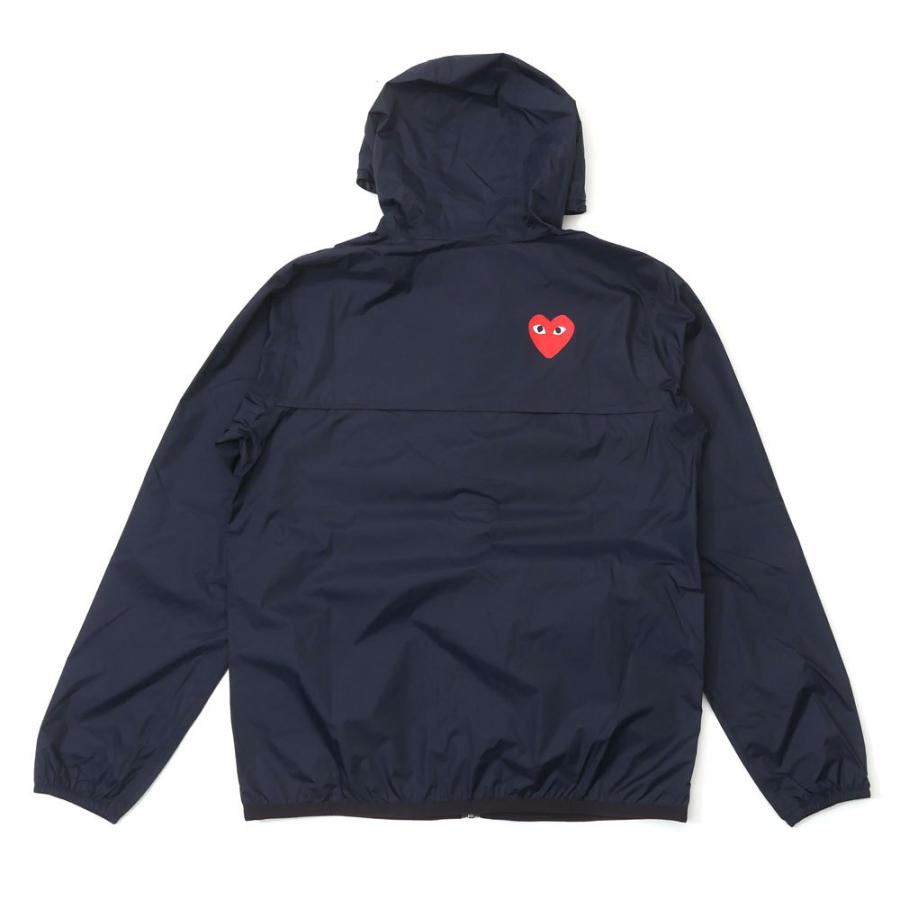 新品 プレイ コムデギャルソン PLAY COMME des GARCONS x ケーウェイ K-WAY PACKABLE FULL ZIP JACKET ジャケット NAVY ネイビー 紺 212001054047 OUTER｜cliffedge｜03