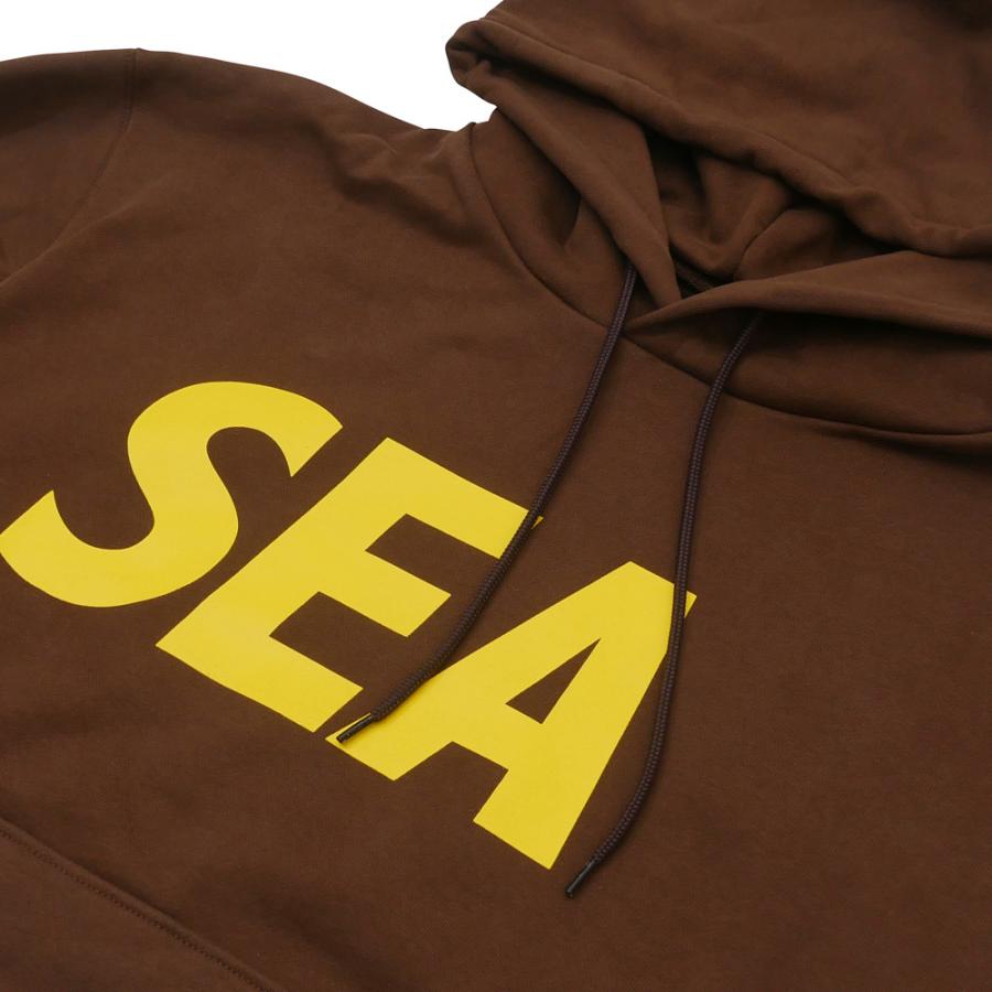 ウィンダンシー ロゴ パーカー M 紐なし イエロー WIND AND SEA WIND AND SEA ウィンダンシー パーカー イエローブルー - メルカリ