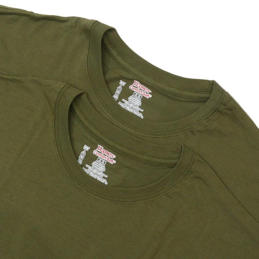 supreme Hanes オリーブ色 Tシャツ 2枚セット Mサイズ Supreme 新品 シュプリーム SUPREME x ヘインズ Hanes Tagless