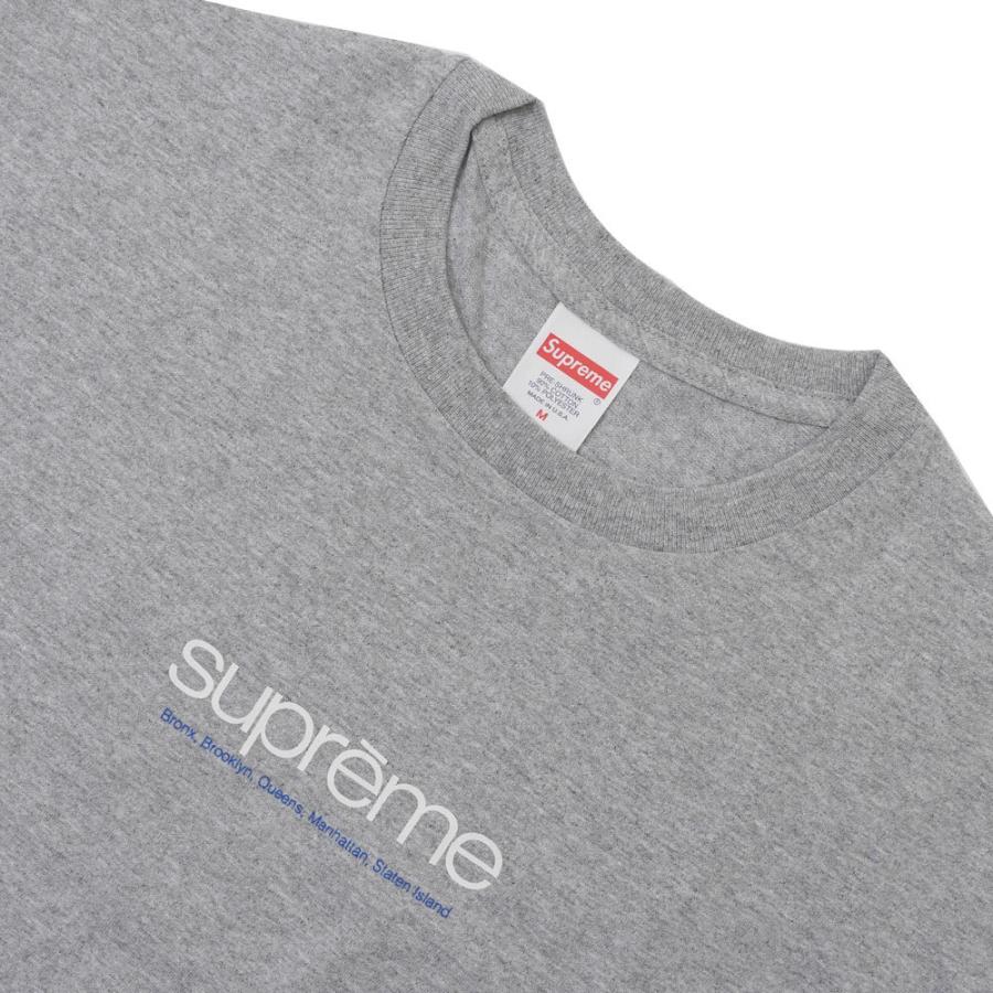 Supreme 新品 シュプリーム SUPREME Five Boroughs Tee Tシャツ GRAY  