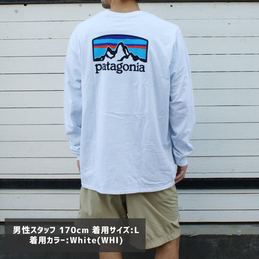 訳あり　patagonia Tシャツ Ms Fitz Roy Horizons Responsibili-Tee ロゴT ホワイト　Mサイズ パタゴニア 期間限定ポイント5倍キャンペーン中!!] 新品 パタゴニア
