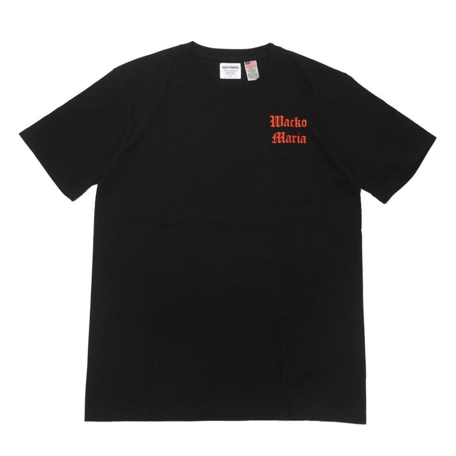 新品　ワコマリア　ロゴ　Tシャツ　ブラック　日本製　L WACKO MARIA（Tシャツ/カットソー(半袖/袖なし)）のフリマ