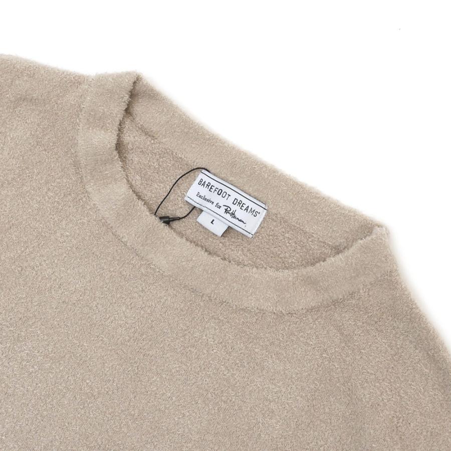 ロンハーマン RHC ベアフットドリームス クルーネック ライトグレー サイズL BAREFOOT DREAMS 【数量限定特別価格】 新品 for Ron Herman RH