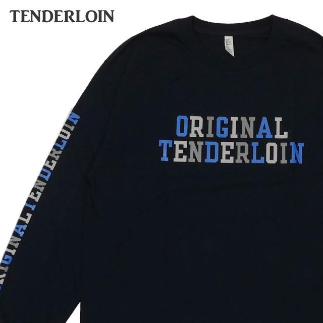 新品 テンダーロイン TENDERLOIN LONG SLEEVE TEE 2A 長袖Tシャツ NAVY