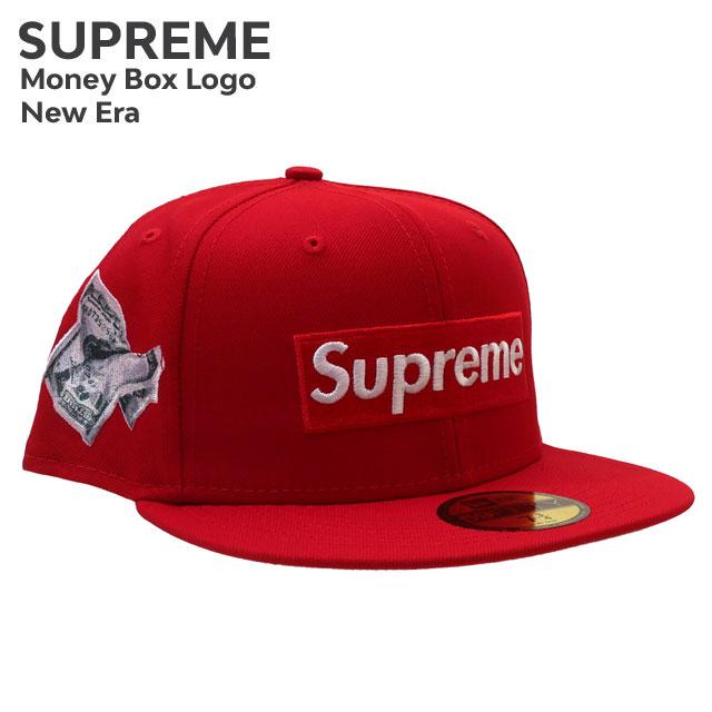 新品 シュプリーム SUPREME Money Box Logo New Era ニューエラ BOXロゴ キャップ RED レッド 赤