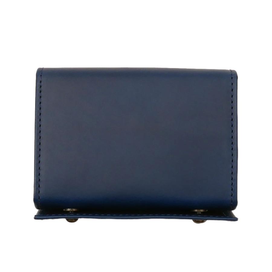 m+エムピウ　ブルー　二つ折り財布 m+（エムピウ） 新品 millefoglie II P25 ミッレフォッリエ 二つ折り