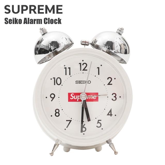 新品 シュプリーム SUPREME Seiko Alarm Clock 目覚まし時計 WHITE