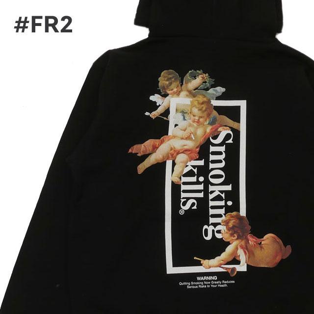 FR2 新品 エフアールツー #FR2 Back Logo Hoodie パーカー BLACK 