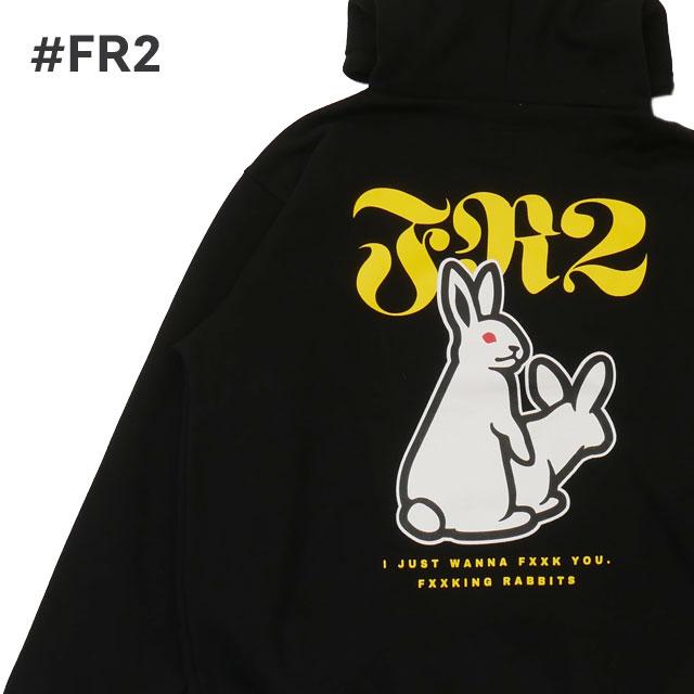 FR2 新品 エフアールツー #FR2 Rabbits Icon Hoodie パーカー BLACK 