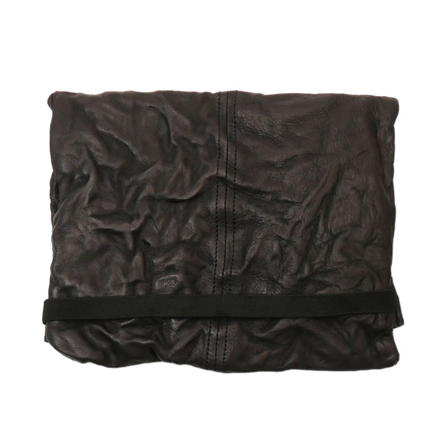 【エムピウ（m+）】SACCA Lサイズ ダークブラウン（革製ポーチ） 何でも放り込める「革袋」のようなポーチ [男のこだわりグッズ