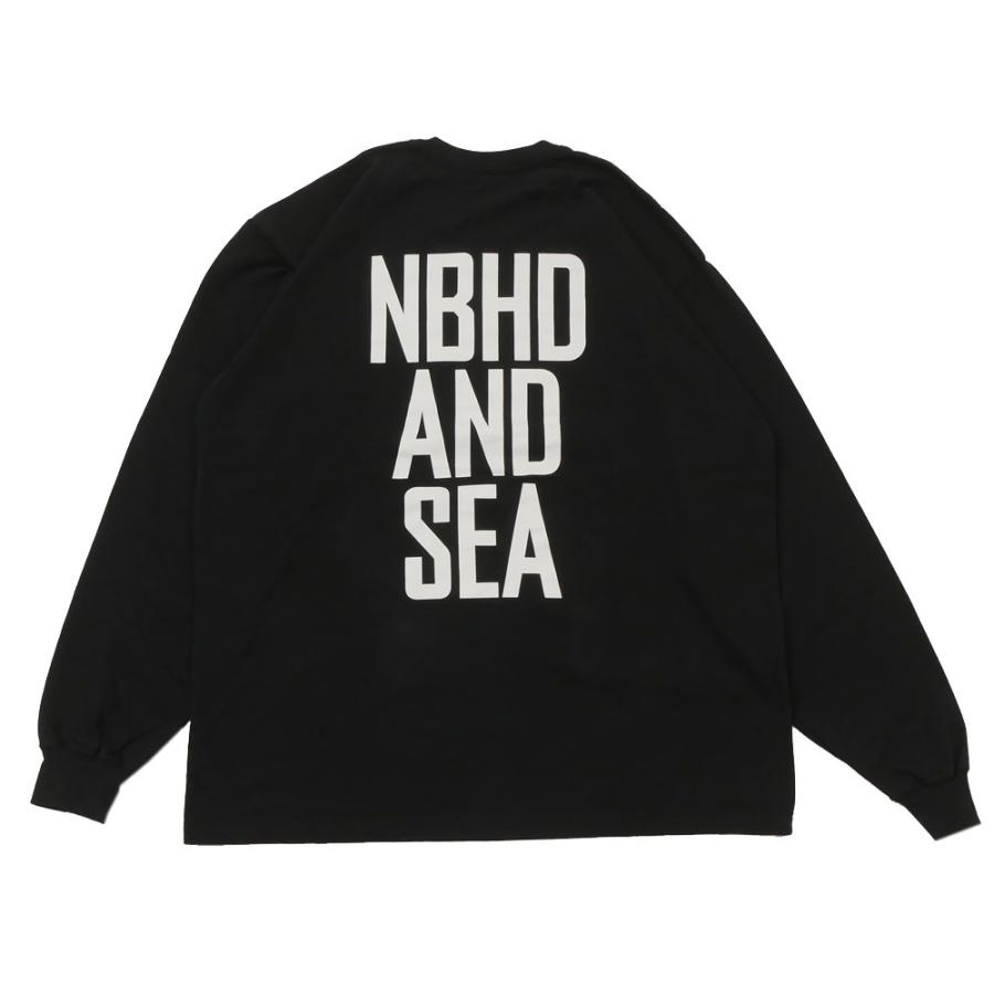 新品 ネイバーフッド NEIGHBORHOOD x ウィンダンシー WIND AND SEA NHXWIND AND SEA.TEE LS-1 長袖Tシャツ BLACK 231PCWSN-LT01S 202001280061 TOPS｜cliffedge｜03