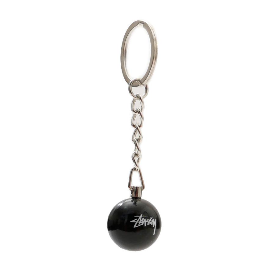 新品 ステューシー STUSSY 8 BALL KEYCHAIN キーチェーン キーホルダー BLACK ブラック 黒 278000605011 グッズ｜cliffedge｜03