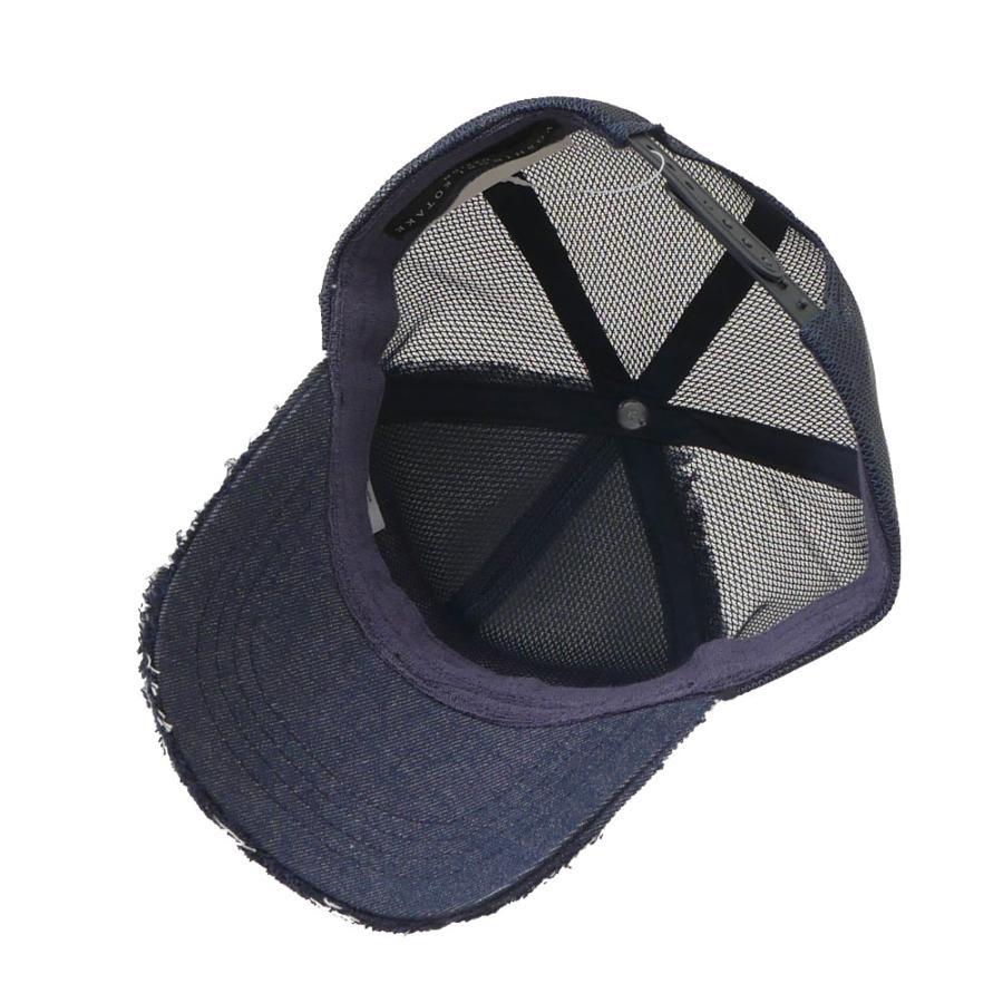 新品 ヨシノリコタケ YOSHINORI KOTAKE STAR WAPPEN MESH CAP メッシュキャップ INDIGO インディゴ 251001641017 ヘッドウェア｜cliffedge｜05