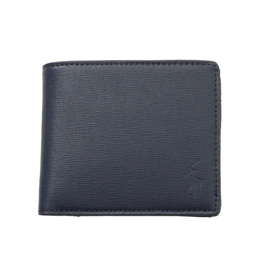 新品 ポロ ラルフローレン POLO RALPH LAUREN P-1041ORIN LEATHER WALLET レザー ウォレット 財布 札入れ 二つ折り 小銭入れ NAVY ネイビー 39ショップ グッズ POLO RALPH LAUREN（ポロ・ラルフローレン） 新品 ポロ ラルフローレン