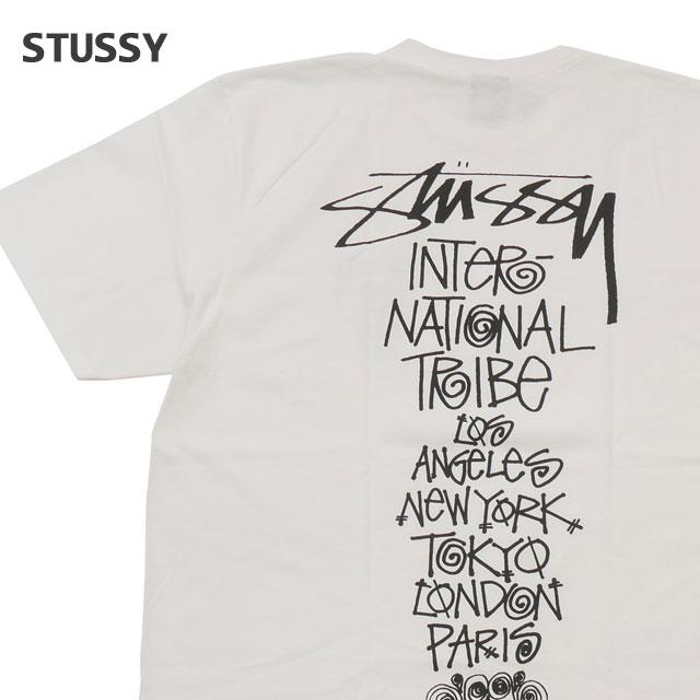 新品 ステューシー STUSSY TRIBE STACK TEE Tシャツ WHITE ホワイト