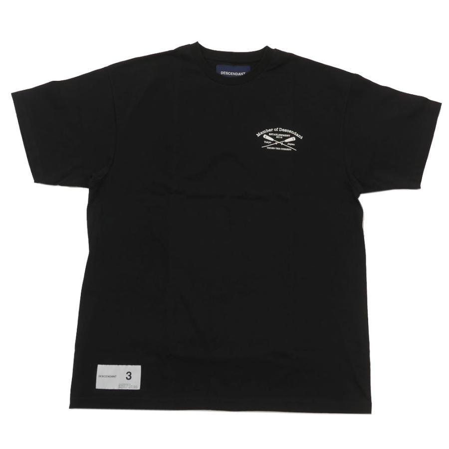 descendant 23ss CROSS PADDLE BLACK XL 新品 DESCENDANT 新品 ディセンダント CROSS PADDLE SS Tシャツ BLACK