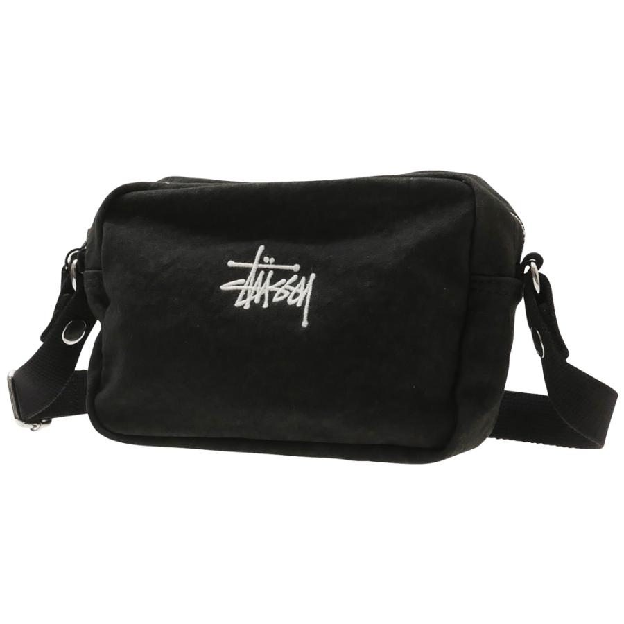 新品 ステューシー STUSSY CANVAS SIDE POUCH ショルダーバッグ サイドポーチ BLACK ブラック 288001301011  グッズ