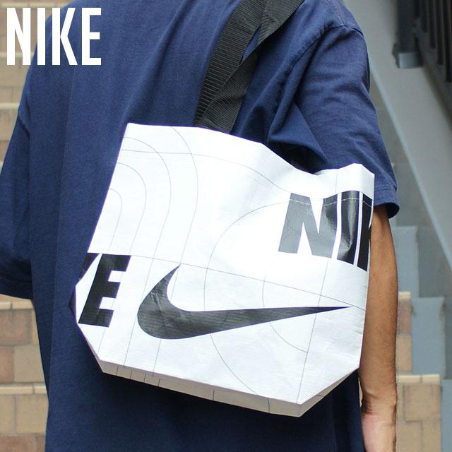 NIKE 新古品/未使用 ナイキ エコバッグ Sサイズ WHITExBLACK