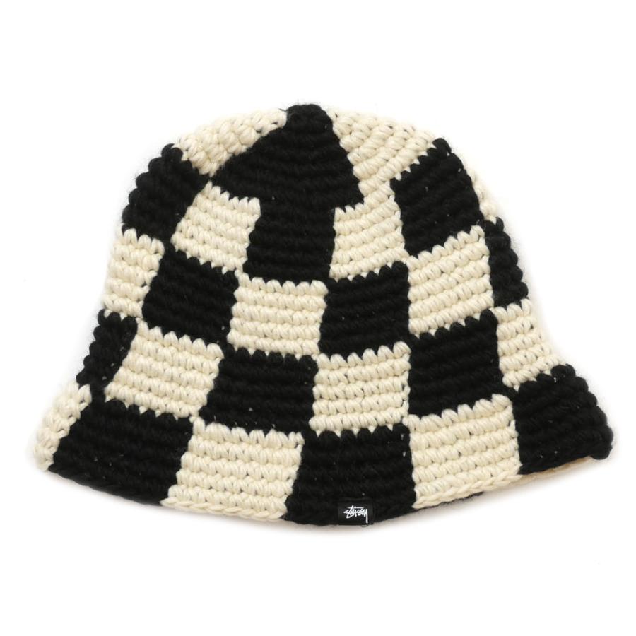 STUSSY 新品 ステューシー CHECKER KNIT BUCKET HAT バケット