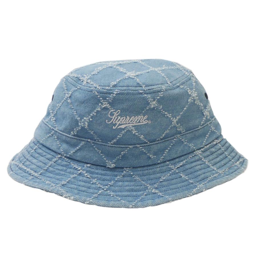 新品 シュプリーム SUPREME Punched Denim Crusher ハット ストリート