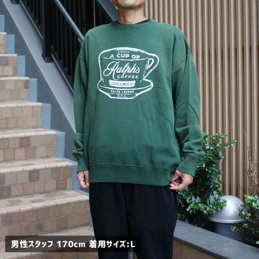 ポロラルフローレン Ralph's Coffee クルーネック スウェットシャツ POLO RALPH LAUREN（ポロ ラルフ ローレン）】（Ralph's Coffee