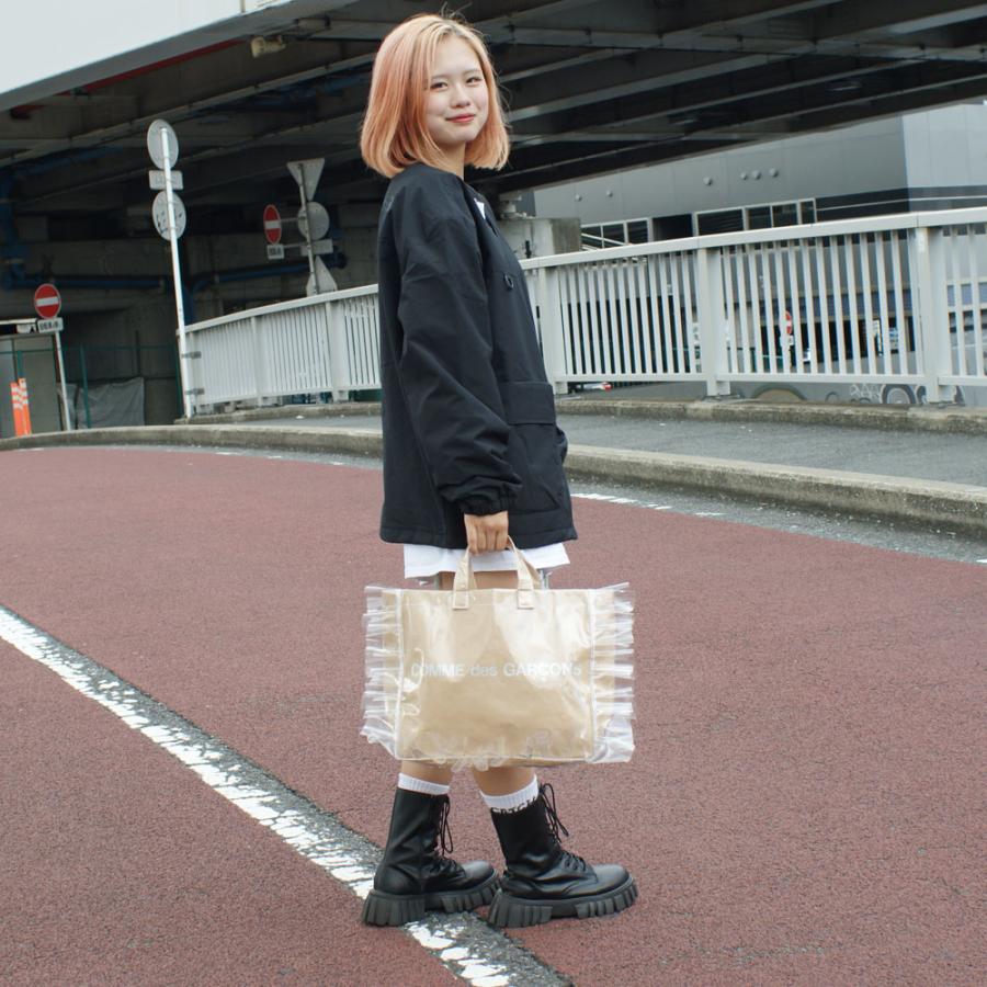 新品 コムデギャルソン COMME des GARCONS GIRL 店舗限定 RUFFLED PVC TOTE BAG プレゼント ギフト お祝い 贈り物 277005979016 グッズ｜cliffedge｜07