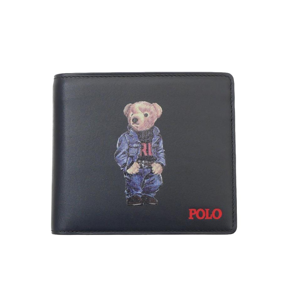 新品 ポロ ラルフローレン POLO RALPH LAUREN Polo Bear Print Folded Wallet ベア 二つ折り財布 ウォレット 271000448017 グッズ｜cliffedge｜02