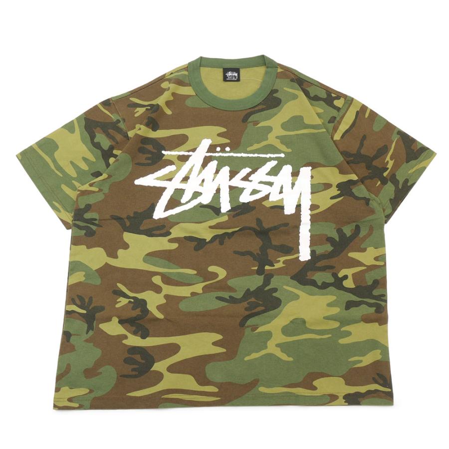 Stussy カモ柄　迷彩　Tシャツ STUSSY 新品 ステューシー STOCK CAMO TEE ウッドランドカモ T