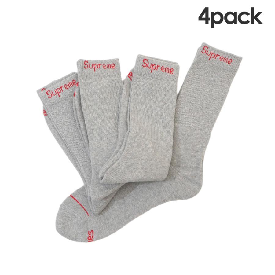 新品 シュプリーム SUPREME x ヘインズ Hanes 24SS Crew Socks(4 Pack) 靴下 ソックス 4足セット 2024SS ストリート スケート スケーター 290006100012 グッズ｜cliffedge｜02