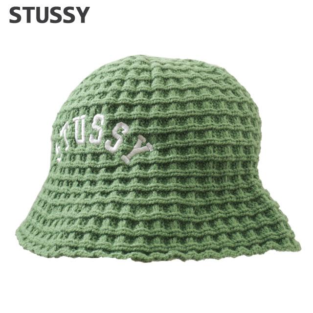 STUSSY 新品 ステューシー WAFFLE KNIT BUCKET HAT ワッフル