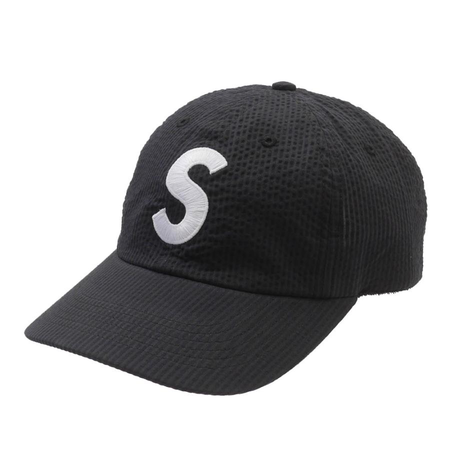 新品 シュプリーム SUPREME Seersucker S Logo 6-Panel キャップ 