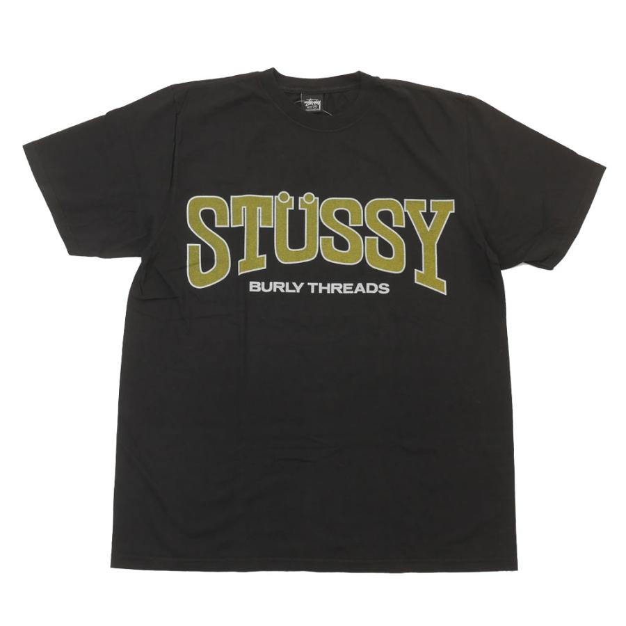 STUSSY BURLY THREADS PIG.DYED TEE Navy L