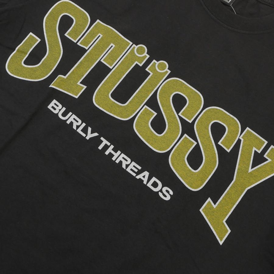 STUSSY BURLY THREADS PIG.DYED TEE Navy L