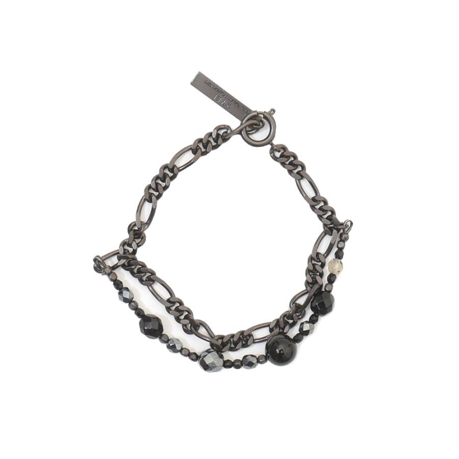 S'YTE 新品 サイト BLACK ONYX+GLASS BEADS BRASS BRACELET S'YTE 新品 サイト BLACK ONYX+GLASS BEADS BRASS BRACELET
