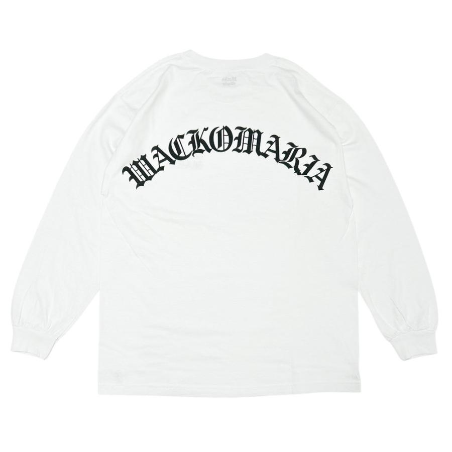 WACKO MARIA 長袖カットソー ホワイト 新品 WACKO MARIA Logo-Print Cotton-Jersey T-Shirt for Men | MR PORTER