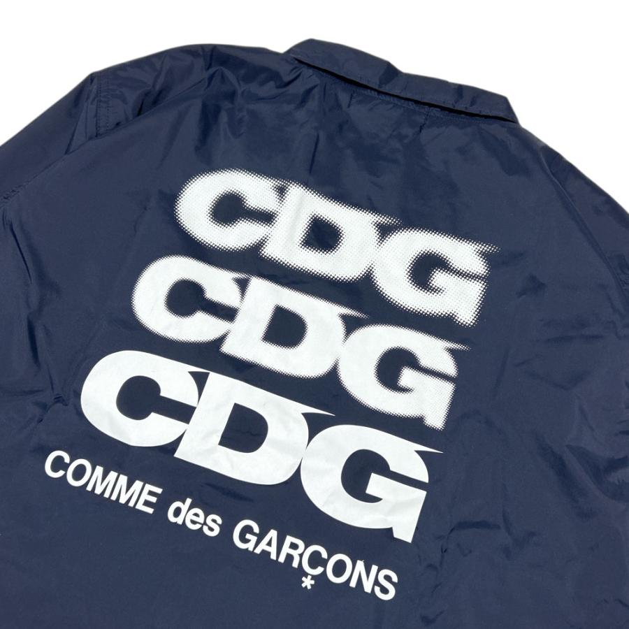 美品COMME des GARCONS CDGコーチジャケット コムデギャルソン ロゴが目を惹く】コムデギャルソン デザインコーチジャケット (COMME