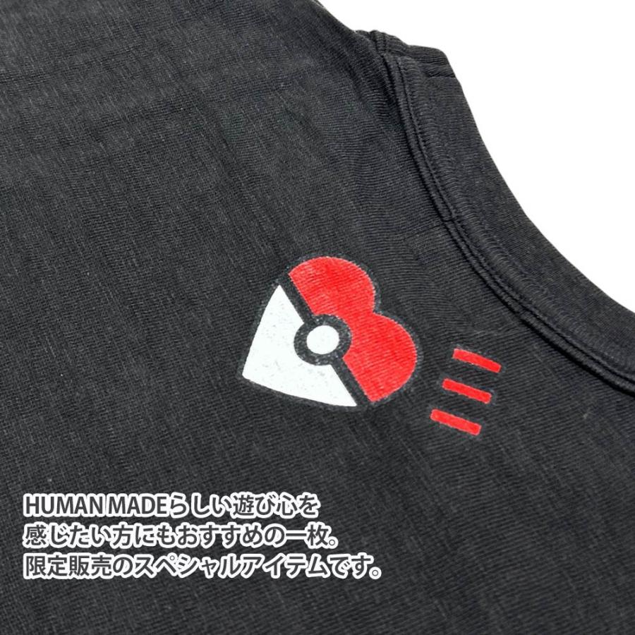 HUMAN MADE ピカチュウ Tシャツ XL ブラック HUMAN MADE×Pokemon ピカチュウプリントTシャツ ブラック