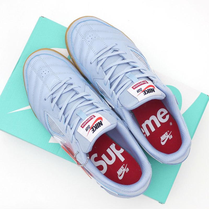 【特別価格】 新古品/未使用/難有り Supreme x NIKE SB GATO QS LT ARMORY BLUE/WHITE  AR9821-400 メンズ 191013260314 (フットウェア)
